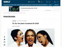 Bild zum Artikel: Tic Tac Toe plant Comeback für 2020 