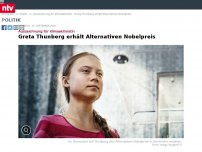 Bild zum Artikel: Auszeichnung für Klimaaktivistin: Greta Thunberg erhält Alternativen Nobelpreis