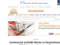 Bild zum Artikel: Zulieferer: Continental schließt Werke in Deutschland – 7000 Arbeitsplätze werden gestrichen