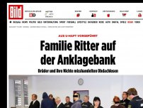 Bild zum Artikel: Aus U-Haft vorgeführt - Familie Ritter auf der Anklagebank