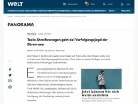 Bild zum Artikel: Tesla-Streifenwagen geht bei Verfolgungsjagd der Strom aus