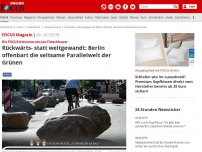 Bild zum Artikel: Die FOCUS-Kolumne von Jan Fleischhauer - Rückwärts- statt weltgewandt: Berlin offenbart die seltsame Parallelwelt der Grünen