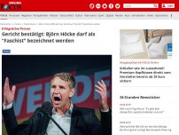 Bild zum Artikel: Erfolgreicher Protest - Gericht bestätigt: Björn Höcke darf als 'Faschist' bezeichnet werden