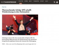Bild zum Artikel: Überraschender Erfolg: SPÖ schafft Wiedereinzug in den Nationalrat