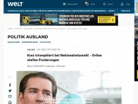 Bild zum Artikel: Klarer Sieg für Sebastian Kurz bei Parlamentswahl in Österreich