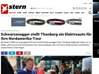 Bild zum Artikel: Hilfe unter Klimaschützern: Schwarzenegger stellt Thunberg ein Elektroauto für ihre Nordamerika-Tour