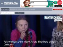 Bild zum Artikel: Faktencheck zum Video „Greta Thunberg ohne Drehbuch“