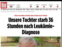 Bild zum Artikel: Mutter nicht ernstgenommen - Greta (†1) starb 36 Stunden nach Leukämie-Diagnose