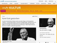 Bild zum Artikel: Karel Gott ist tot