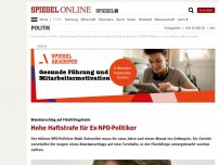 Bild zum Artikel: Brandanschlag auf Flüchtlingsheim: Hohe Haftstrafe für Ex-NPD-Politiker