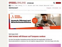 Bild zum Artikel: Nach langem Streit: Olaf Scholz will Steuer auf Tampons senken