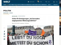 Bild zum Artikel: Grüne für Enteignungen „bei besonders angespannten Wohnungsmärkten“