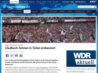 Bild zum Artikel: Istanbuler Polizei nimmt Gladbach-Fans die Fahnen ab