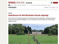 Bild zum Artikel: Zwickau: Gedenkbaum für NSU-Mordopfer Simsek abgesägt