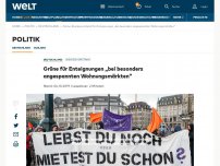 Bild zum Artikel: Grüne für Enteignungen „bei besonders angespannten Wohnungsmärkten“