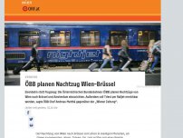 Bild zum Artikel: ÖBB planen Nachtzug Wien-Brüssel
