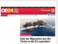 Bild zum Artikel: Zahl der Migranten aus der Türkei in die EU explodiert