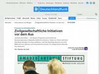 Bild zum Artikel: Deutschlandfunk | Informationen am Morgen | Zivilgesellschaftliche Initiativen vor dem Aus