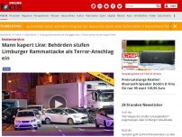 Bild zum Artikel: Polizeieinsatz in Limburg - Lkw fährt auf mehrere Autos auf: 12 Menschen verletzt, Fahrer festgenommen