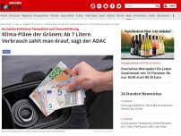 Bild zum Artikel: Autoclubs kritisieren Tempolimit und Steuererhöhung - Klima-Pläne der Grünen: Ab 7 Litern Verbrauch zahlt man drauf, sagt der ADAC