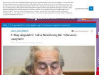 Bild zum Artikel: NRW: Antrag abgelehnt: Keine Bewährung für Holocaust-Leugnerin