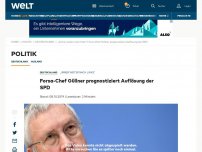 Bild zum Artikel: Forsa-Chef Güllner prognostiziert Auflösung der SPD 