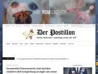 Bild zum Artikel: Versehentlich Flammenwerfer statt Sprinkler installiert: BER-Fertigstellung verzögert sich erneut