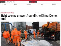 Bild zum Artikel: Sieht so eine umweltfreundliche Klima-Demo aus?