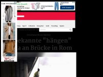Bild zum Artikel: Greta Thunberg an Brücke in Rom 'aufgehängt'