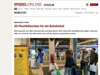 Bild zum Artikel: Nahverkehr in Rom: 30 Plastikflaschen für ein Bahnticket