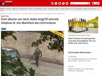 Bild zum Artikel: Polizei fahndet nach Schütze - Mehrere Tote bei Schüssen in Halle - Täter auf der Flucht