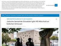 Bild zum Artikel: NRW verstärkt Polizeischutz vor Synagogen: Jüdische Gemeinde Düsseldorf gibt AfD Mitschuld an tödlichen Schüssen