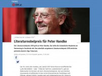 Bild zum Artikel: Literaturnobelpreis für Peter Handke