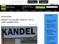 Bild zum Artikel: Mörder von Kandel: Abdul D. tot in Zelle aufgefunden