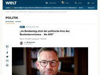 Bild zum Artikel: „Im Bundestag sitzt der politische Arm des Rechtsterrorismus – die AfD“