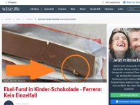 Bild zum Artikel: Ekel-Fund in Kinder-Schokolade - Ferrero: Kein Einzelfall