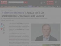 Bild zum Artikel: Armin Wolf ist 'Europäischer Journalist des Jahres'