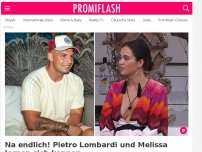 Bild zum Artikel: Na endlich! Pietro Lombardi und Melissa lernen sich kennen