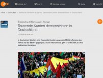 Bild zum Artikel: Tausende Kurden demonstrieren in Deutschland