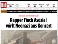 Bild zum Artikel: Besucher zeigte Hitlergruß - Finch Asozial wirft Nazi aus Konzert