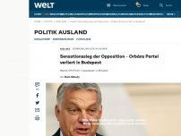 Bild zum Artikel: Sensationssieg der Opposition – Orbáns Partei verliert in Budapest