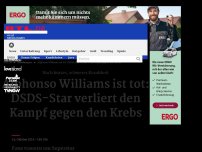 Bild zum Artikel: Alphonso Williams: DSDS-Star hat den Kampf gegen den Krebs verloren