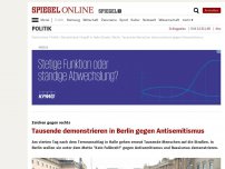 Bild zum Artikel: Zeichen gegen Rechts: Tausende demonstrieren in Berlin gegen Antisemitismus