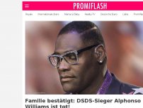 Bild zum Artikel: Familie bestätigt: DSDS-Sieger Alphonso Williams ist tot!