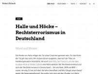 Bild zum Artikel: Halle und Höcke – Rechtsterrorismus in Deutschland
