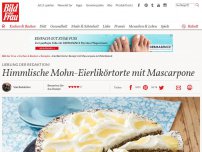 Bild zum Artikel: Liebling der Redaktion!: Himmlische Mohn-Eierlikörtorte mit Mascarpone