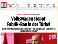 Bild zum Artikel: Schock für Erdogans Wirtschaft - Volkswagen stoppt Bau von Türkei-Fabrik