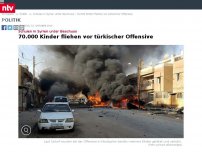 Bild zum Artikel: Schulen in Syrien unter Beschuss: 70.000 Kinder fliehen vor türkischer Offensive