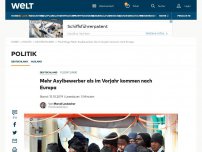 Bild zum Artikel: Mehr Asylbewerber als im Vorjahr kommen nach Europa