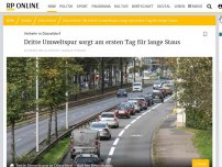 Bild zum Artikel: Verkehr in Düsseldorf: Dritte Umweltspur sorgt am ersten Tag für lange Staus